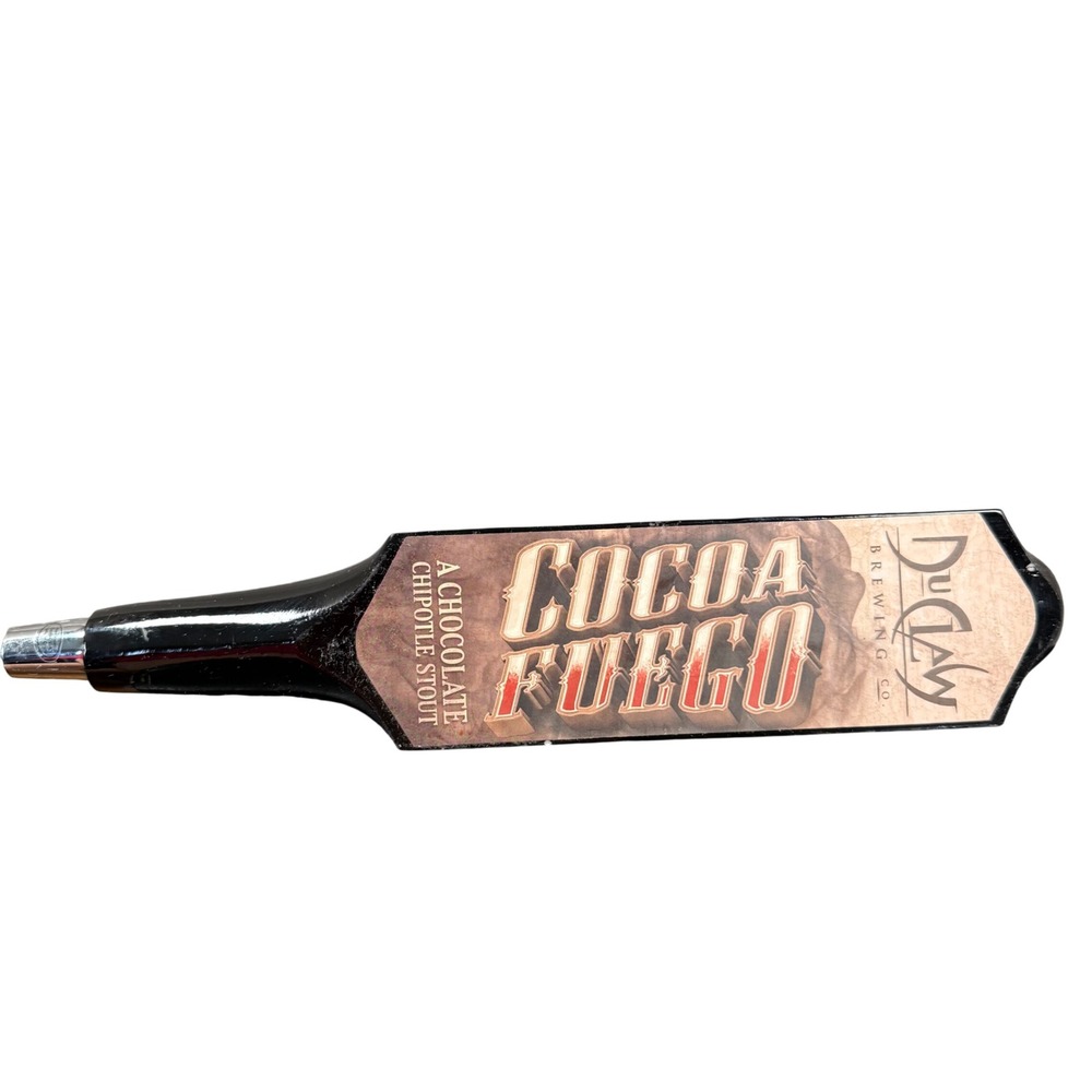 DuClaw Cocoa Fuego Beer Tap Handle Black Chocolate‎ Chipotle Stout Collectible